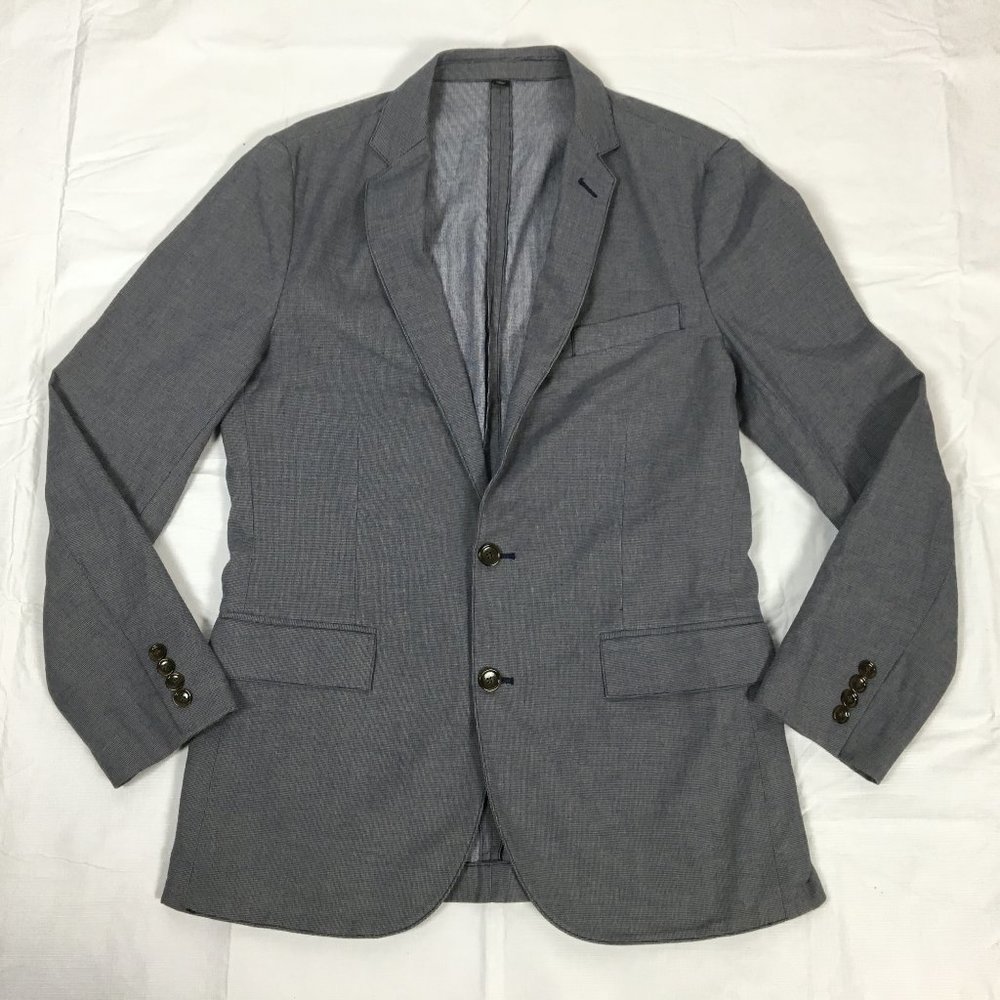 J CREW 2 Button Cotton Sport Coat Jacket Mens S